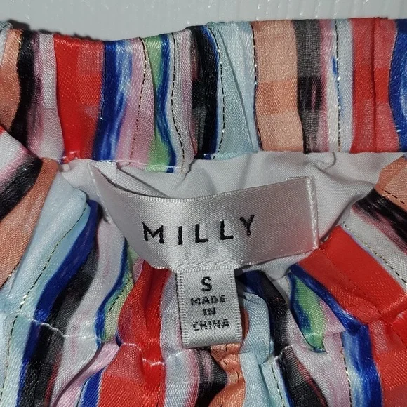 Milly Off The Shoulder Striped Top Size Small - Picture 4 of 8